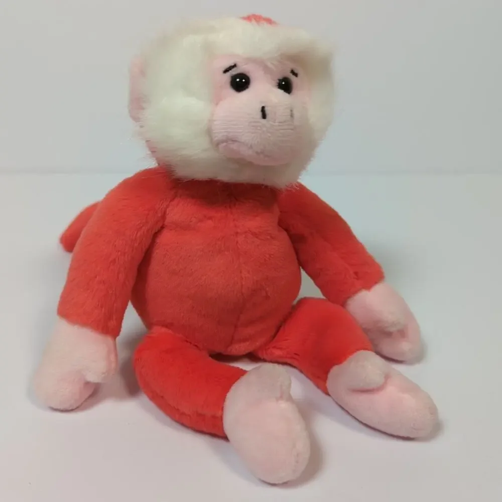 Ty beanie babies set of 3 Atlas Fox Foster monkey Mango cat
